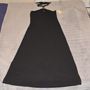 NWT Michael Kors Black Strapless Maxi Dress Size Medium Gorgeous!